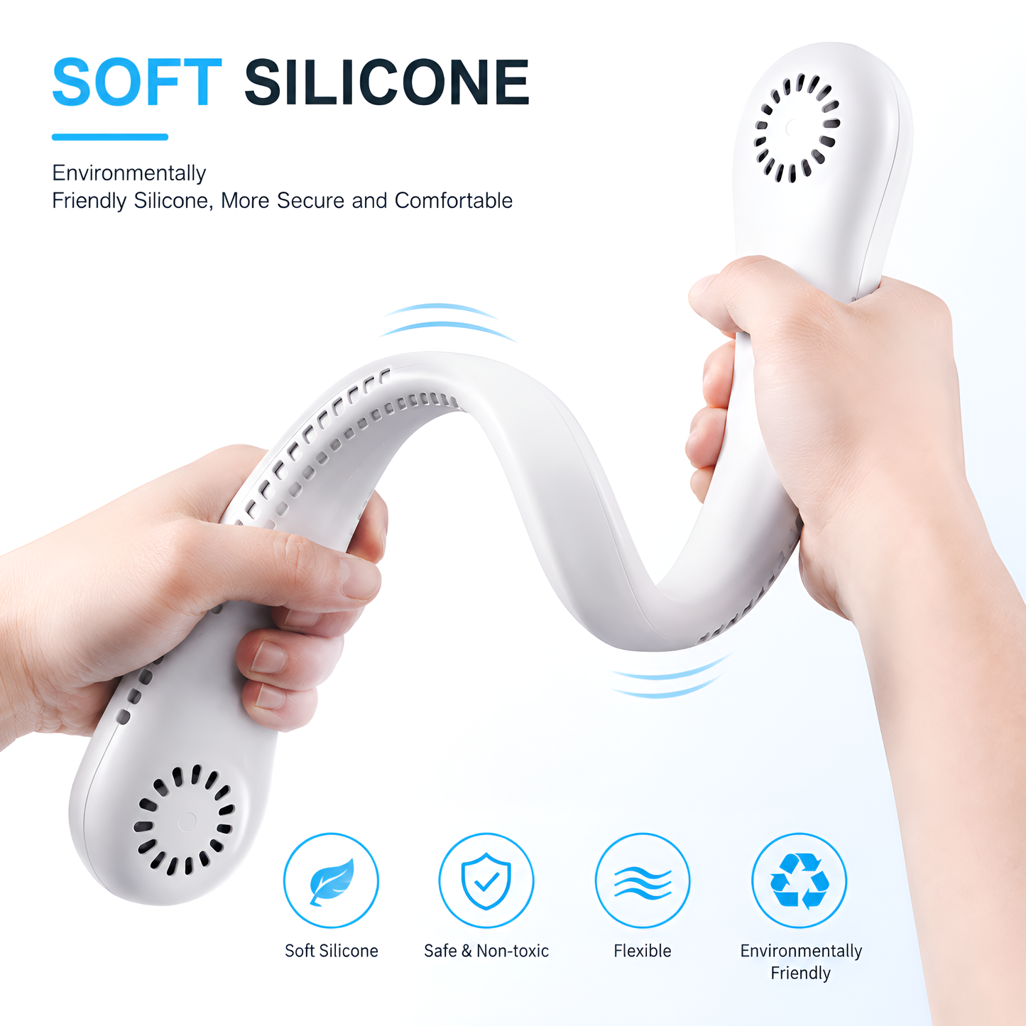 Wearable Neck Fan – Hands-Free Personal Cooling